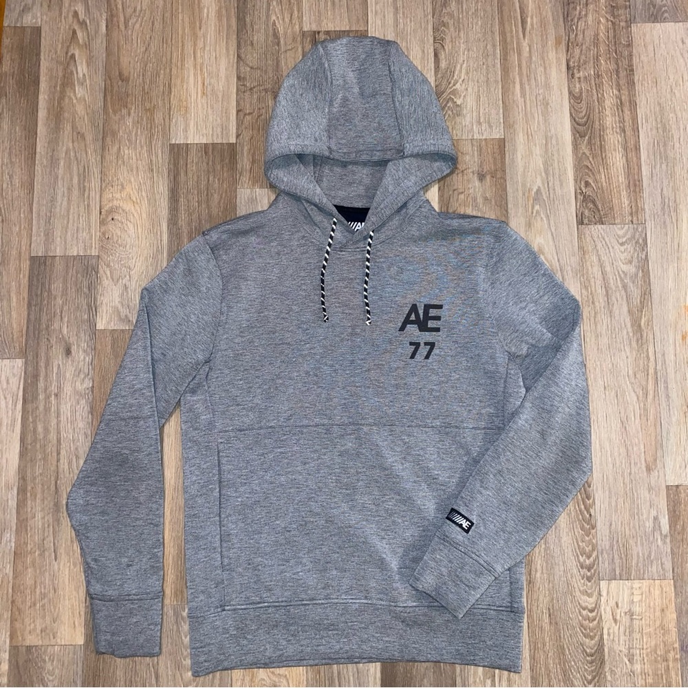 American Eagle Men's Gray Hoodie